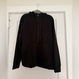 FIGS Women Black On-Shift Full Zip - Hoodie